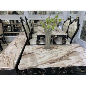 China Environmentally Friendly 5 Piece Coffee Table Set , Marble Top Tea Table Set supplier