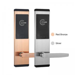 China Silver 300mm Hotel Key Card Door Locks Sus304 Stainless Steel supplier