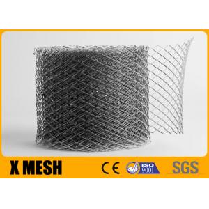 China Steel Stucco Diamond Mesh Coil 12x25mm Mesh Size 10 - 100 Meter Length supplier