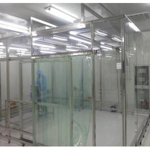 300Lux Softwall Clean Room  ,  Stainless Steel Turnkey Project Dust Free Cleanroom Pass Box