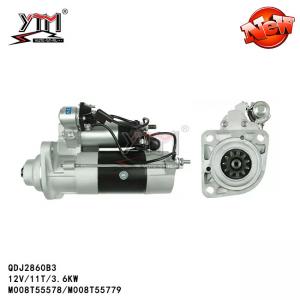 China 12V  3.6KW Mitsubishi Starter Motor For Benz Truck BZ64371 Auto Parts Silver Color M008T55779 3841359 supplier