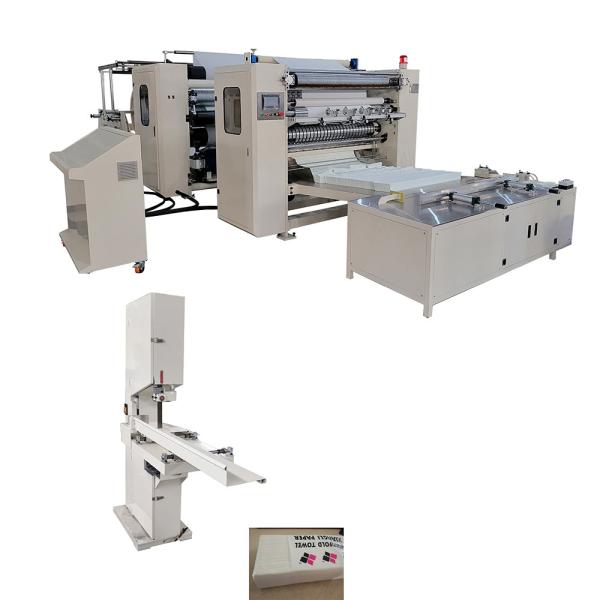Máquina de plegado de papel para toallas de mano con plegado en 