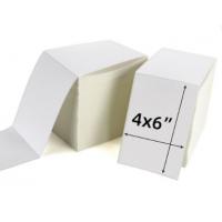China Oil Proof Sticky Label Roll A6 4x6 Shipping Label Paper on sale