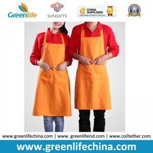 China Cooking cotton polyester kitchen girl household women aprons made in China can print logo supplier
