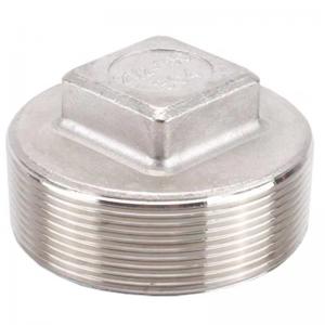 China Customized Support 304 Stainless Steel Square Head Cored Plug Class 150 2'' NPT Male supplier