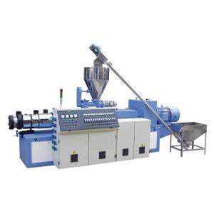 PVC Pipe / Profile Board Conical Twin Screw Extruder Stainess Steel Material