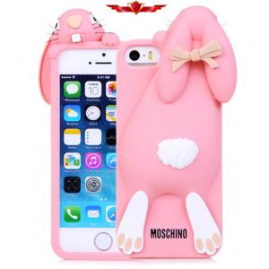 Rabbit Silicone Iphone 4 4S 5 5S Cases Multi Color Gift Box Provided