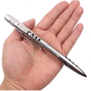 Stainless steel tactical defense pen LED pen with light multi-purpose self-defense pen tactical pen with Logo printing
