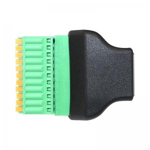 China RJ45 Network Plug Male or Female 10P10C RJ48 to 10 pin Screw Terminal Block Adapter supplier