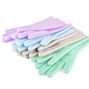 Kitchen Dishwashing Tools Accessories Household Silicone Cleaning Gloves
