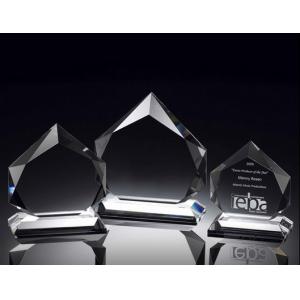 eminence crystal trophy/diamond crystal award/3d laser engraving crystal award/2d laser