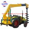 Hydraulic excavator drilling auger crane erection pole machine