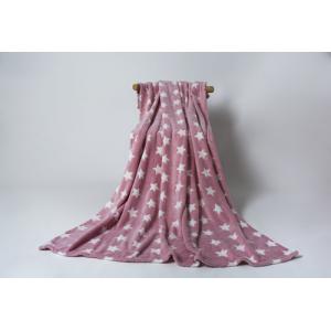 Soft Micro Plush Printed star Blanket For Queen Bed - All Seasons Lighweight Flannel Fleece Blanket