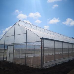 China Polyethylene Tunnel 6 Mil Plastic Covering Sawtooth Top Vent Greenhouse supplier
