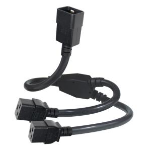 China Cable divisor de alimentación con bloqueo C20 a C19 dual, 250V 10A wholesale
