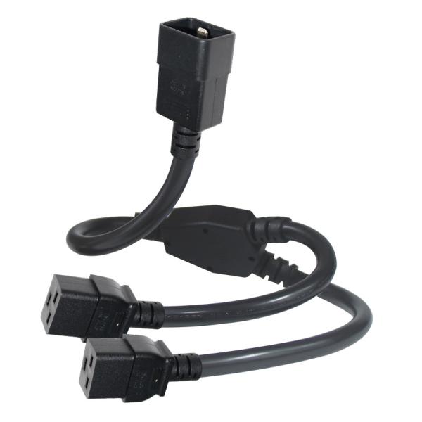 C20からダブルC19ロック電源分割ケーブル 250V 10A