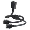 C20からダブルC19ロック電源分割ケーブル 250V 10A