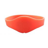 China 13.56 MHz PVC​ Silicone RFID Wristband With RFID Classic® 1K Chip on sale