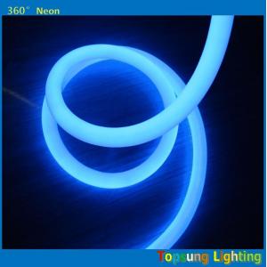 China hot product 100leds/m blue 360degree round led neon flex light 220v 25m spool supplier