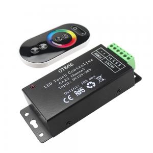 China Gt666 Touch LED RGB Controller RF Wireless For LED Strip Light supplier