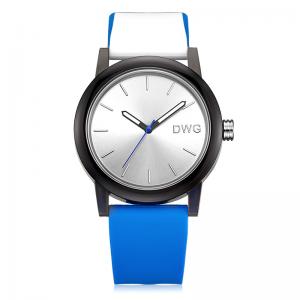 China Casual Quartz Analog Silicone Stainless Steel Dial Sports Wristwatch Multi - Color supplier