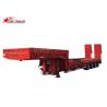 4 Axles Extendable Semi Trailer Front And Rear Hydraulic Type With Hidden Tires