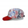 High Quality 5 Panel Caps sublimation pattern camper cap with polyester with