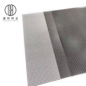 China alambre de acero inoxidable negro Mesh For Harsh Environments de la pantalla de la mosca de la suavidad de 20mesh X 0.18m m supplier
