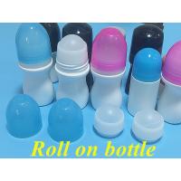 China 50ml HDPE empty round Plastic Roll on Deodorant Bottle Roller Fragrant Body Bottle Plastic Roll on Antiperspirant Bottle on sale