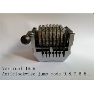 China Vertical 18.9 Rotary Numbering Machine Anticlockwise Jump Mode Sandard Convex Type supplier