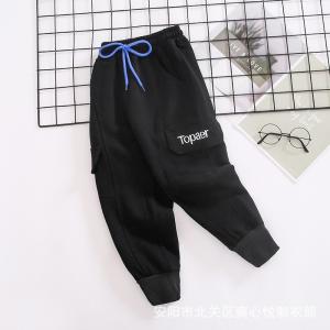 China 110CM-170CM Drawstring Girls Solid Color Pants 260G supplier