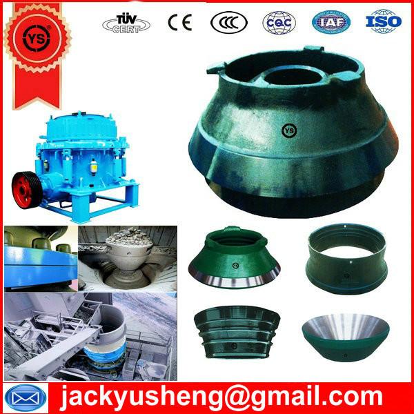 manganese cone crusher spares, cone crusher bowl liner, cone crusher concave