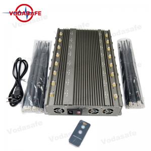 China 5-8W Each Band Mobile Phone Signal Jammer Wifi 2.4G Bluetooth Walkie - Talkie Lojack GPSL1-L5 supplier