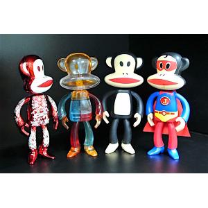 Paul Frank Plastic Toy Figures 5.5 Inch Tall Monkey Arm / Leg Movable
