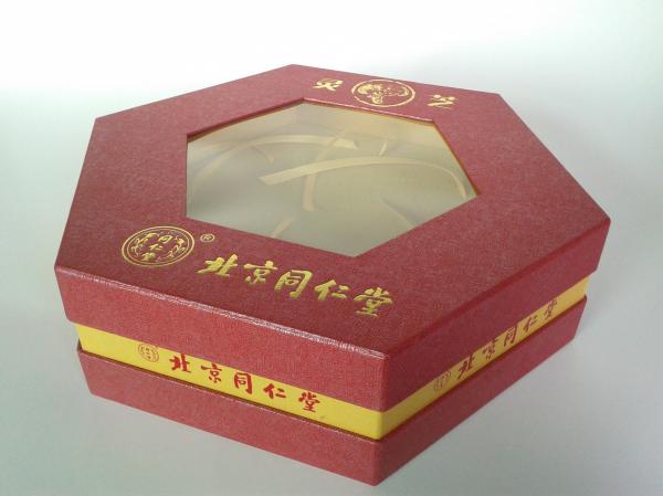 Hexagon Shape Elegant Rigid Gift Boxes, Luxury Food Packaging Box For Festival