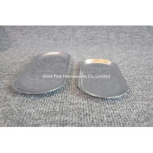 Dinnerware sets food contact safe new oval towel tray environment-friendly 304 stainless steel towel dish for wedding