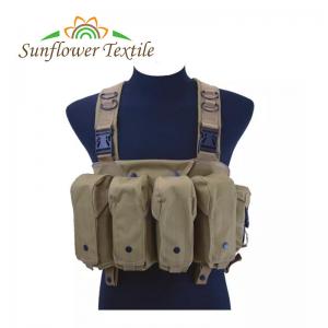 Nylon Camping Tactical Chest Rig Magazine Pouches Vest Adjustable Size