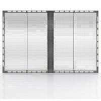 China High Brightness Transparent LED Display Screen SMD1921 Real Estate Curtain Indoor Mesh on sale