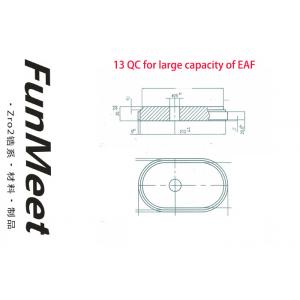 Full Set Zirconium Plate , 13qc ZrO2 Slide Plate For Taphole EAF Erosion Resistance