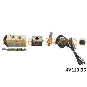 4V110-06 AirTAC Type 1/8" Threaded Single Solenoid Valve For Fully Automatic Face Production Line