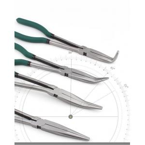 Bent Head Needle Nose Pliers 4 Needle Set 11 Inch Straight Curved 45 90 Degree