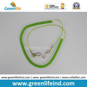 Steel Inside Green Expanding Long Coiled Leash
