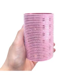 China Dansky Factory Custom Aluminum Hook and Loop Hair Rollers for Hair Styling and Curling Hot Temperature Metal Curlers wholesale