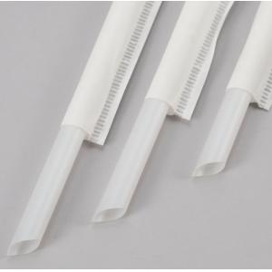 China Flexible Boba Rice Disposable Plastic Straw Eco Friendly PLA Transparent supplier