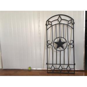 China Puertas decorativas del hierro y del vidrio para las puertas de entrada 15.5*39.37/tamaño de encargo supplier