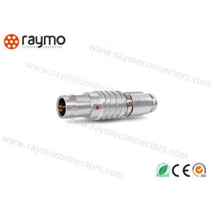 Circular IP50 Plastic Push Pull Connectors Natural Chrome Plated