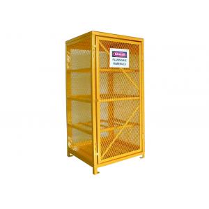 Industrial Wire Mesh Propane Tank Storage Cabinet , Oxygen Acetylene Storage Cages