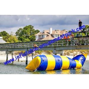China Hot Summer Inflatable Water Toys / Aqua Jump Spot With 0.9mm Pvc Tarpaulin supplier