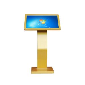 China Customized 21.5 Inch All In One PC Touch Screen Gold Shell Wide Lcd Ad Player supplier