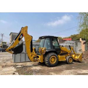 China Yellow Used Cat 420f Backhoe Loader / Skid Steer Loader In Cheap Price For Sale supplier